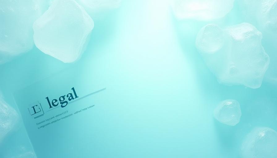 氷の結晶をイメージした法的な文書のビジュアル